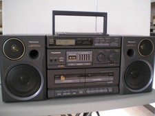 Panasonic RX-DT680 CD player radio AM/FM stereo dual cassette decks, bi-wiring