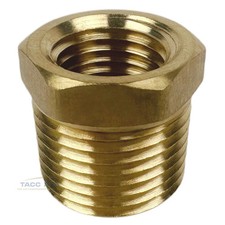 3/8" Male x 1/4" Female NPT Hex Reducer Bushing Adapter Pipe Reducing Fitting