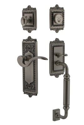 Nostalgic Warehouse EADMAN_ESET_234_CG_LH Egg and Dart Left - Grey