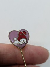 Vintage 1976 SANRIO My Melody and Mouse Stick Lapel Pin