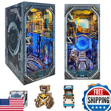 ITEFDTUTNE Book Nook Kit for Adults, DIY Miniature Booknook Kit with Led Light 