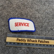 Vintage Service Patch Work Uniform Name Tag Mechanic Car Shop V8s