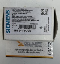 Siemens 3SB3244-6AA20 Red LED Pilot Light Indicator 24V AC/DC 22mm
