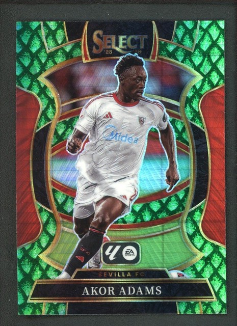 2025-26 AKOR ADAMS 18/28 PANINI SELECT LA LIGA TERRACE JADE DRAGON SCALE