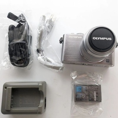 OLYMPUS PEN Lite E-PL3 Silber 12,3-MP-Digitalkamera im Set mit 14 42 mm Objektiv