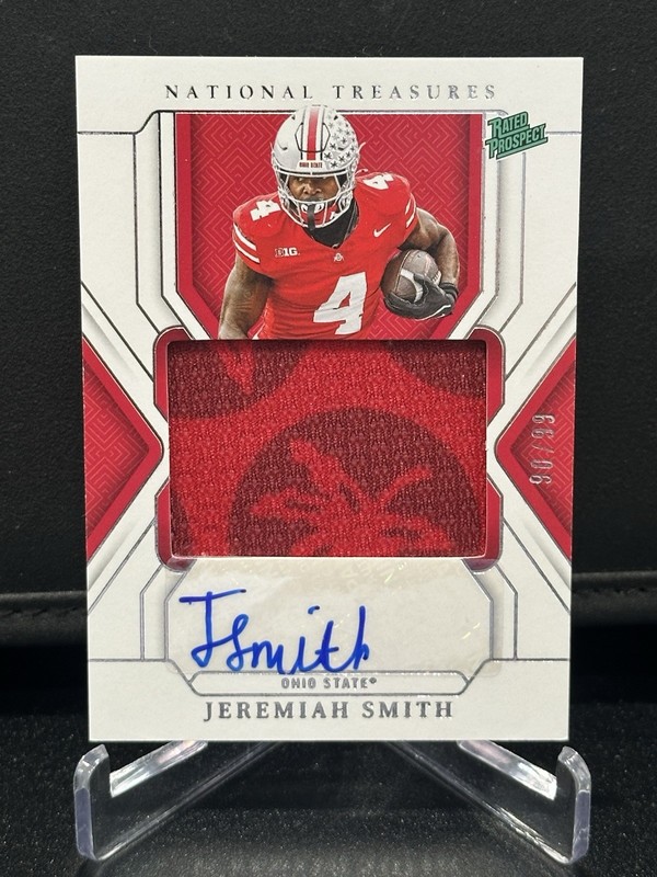 2025 National Treasures Collegiate Jeremiah Smith #86 True RPA /99 RC Patch Auto