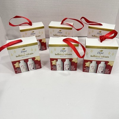 Dove Holiday Treats Body Wash Gift Set Lot 6 Sugar Cookie & Plum Berry Xmas New