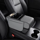 Car Armrest Cushion,Center Console Cover w/ Cup Holder, Storage Bag,Tissue Box