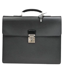 LOUIS VUITTON LV Moskova Briefcase Hand Bag Taiga Leather Ardoise M30032 63KB862