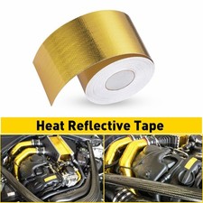 2" 33FT Gold Intake Heat Reflective Tape Wrap Self-adhesive High Temperature NEW