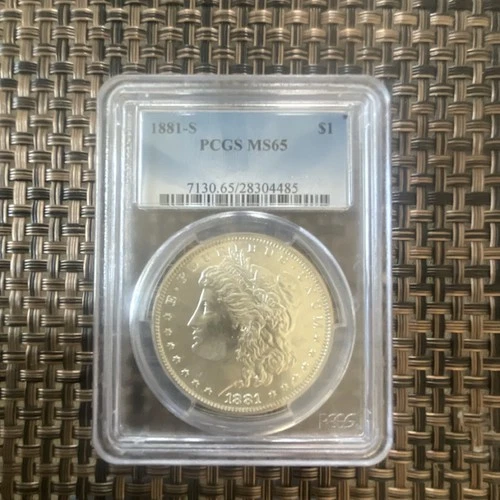 1881 Morgan Dollar San Francisco PCGS MS65 $1 90% Silver Business Strike