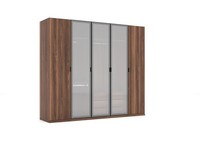 Holz Braun Kleiderschrank Schlafzimmer Modern Design MöBel Schrank