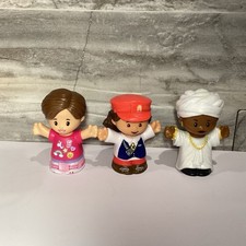 Fisher Price Little People Lot Women Dr Maya Angelou Train Conductor Barbie