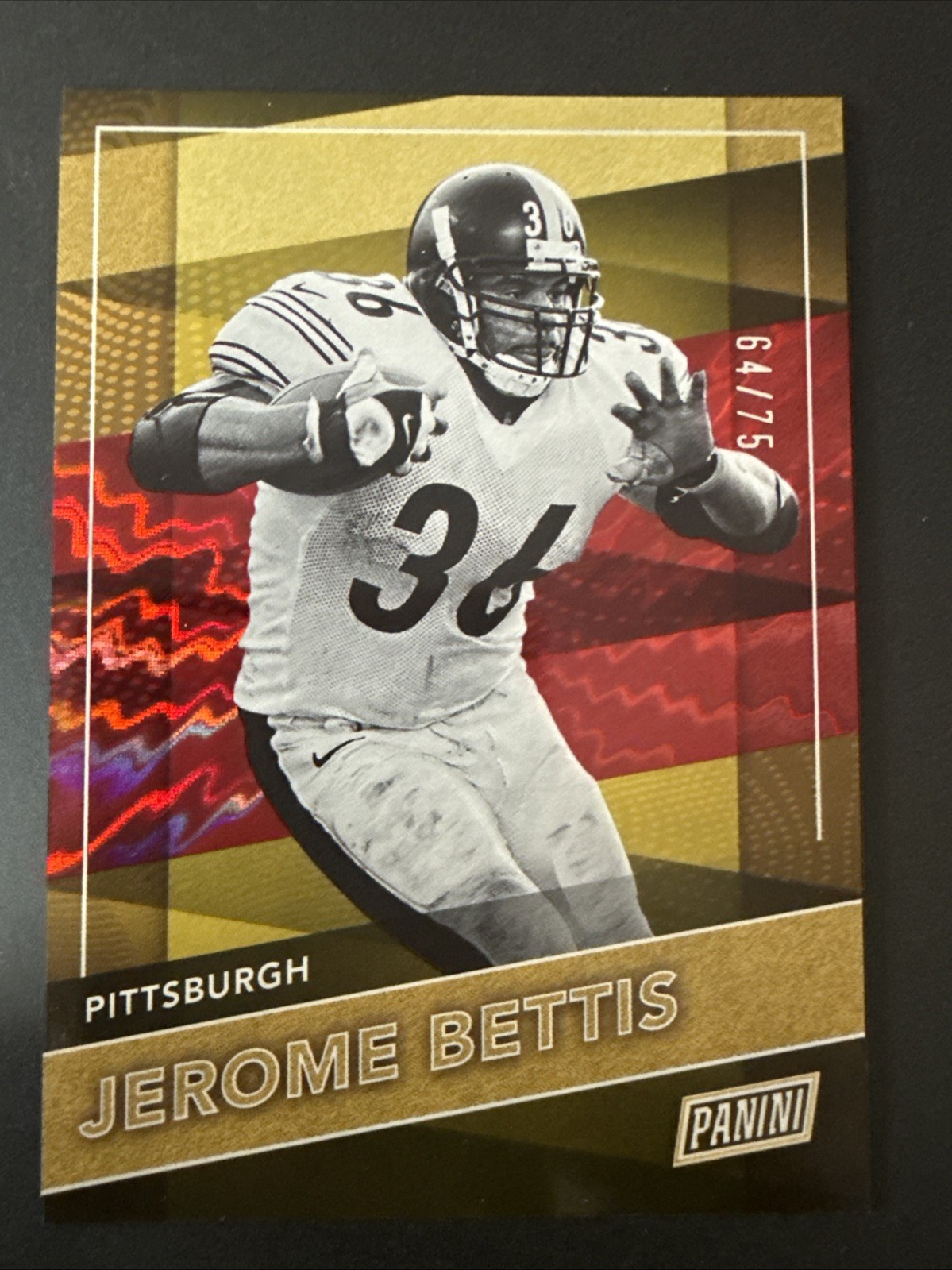 2026 Panini National - Jerome Bettis #53 Red Holo /75 Pittsburgh Steelers