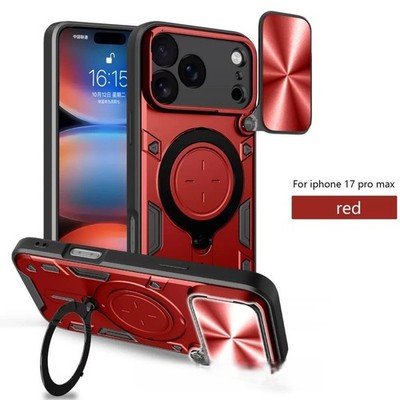 For iPhone 17 Pro Max 16 15 14 13 12 11 7 Magnetic Ring Stand Rugged Phone Case
