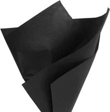 PMLAND Gift Wrapping Tissue Paper- Black Color - 20 Inches x 26 