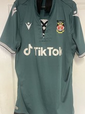Wrexham FC Macron 2022/23 Auswärtstrikot Always Sunny Green TikTok xl 
