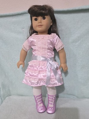 American Girl Samantha Beforever Doll,Frilly Frock Excellent Condition 