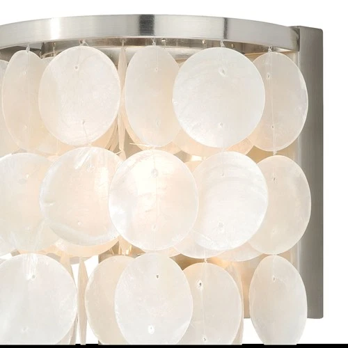 Vaxcel Lighting W0151 Capiz Shell Elsa 1-Light Vanity Light - Picture 5 of 5