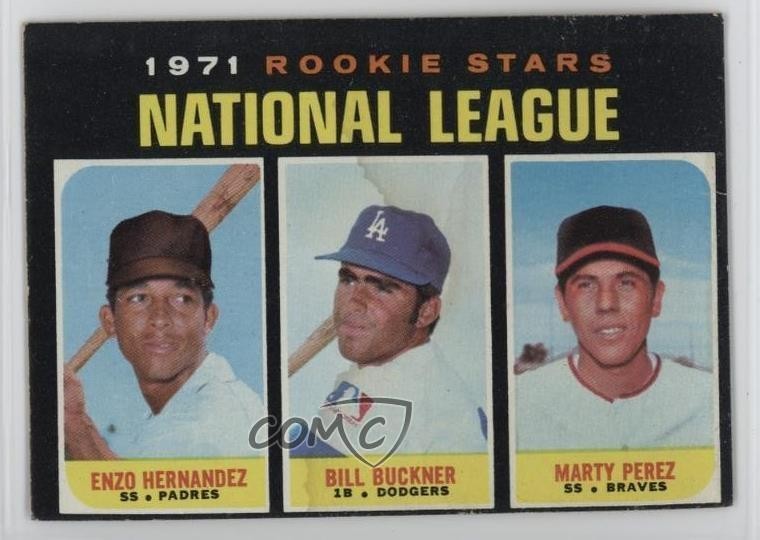 1971 Topps Stars Enzo Hernandez Marty Perez Bill Buckner #529 Rookie RC 1oa8