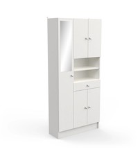 ARMADIO CON SPECCHIO "BIKINI" BIANCO 82X32X180 CM