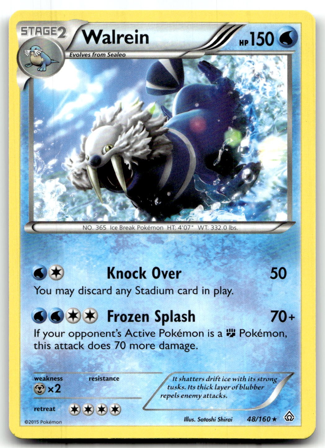 Walrein 48/160 XY - Primal Clash Rare Unlimited Pokemon TCG NM