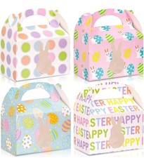 12 x Easter Bunny Gift Boxes – Assorted Designs – Easter Party Favour Baskets