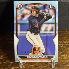 Frederick Bencosme - 2023 Bowman - Prospects Sky Blue #/499 Bowman 1st