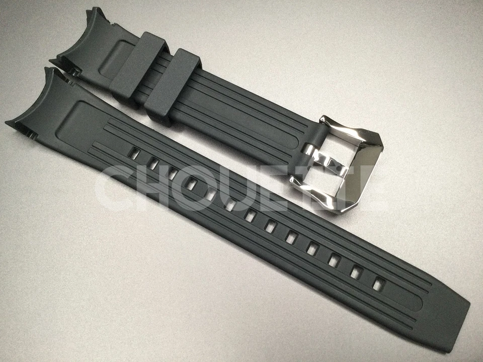 原始设备制造商 Citizen Promaster Aqualand BJ2110,BJ2111 23 毫米黑色橡胶表带 — 第 2/4 张图片