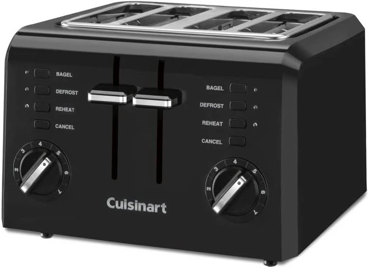 Cuisinart CPT-142BKP1 4-Slice Compact Plastic Toaster - Black - Image 4 of 4
