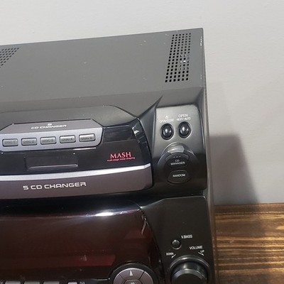 Panasonic SA-AK20 5 CD Changer/Dual Cassette/AM/FM Stereo Tested