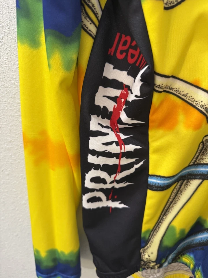 PRIMALWEAR благодарный протектор мертвый Джерси мужской скелет желтый Велосипедная рубашка XL - Изображение 3 из 4