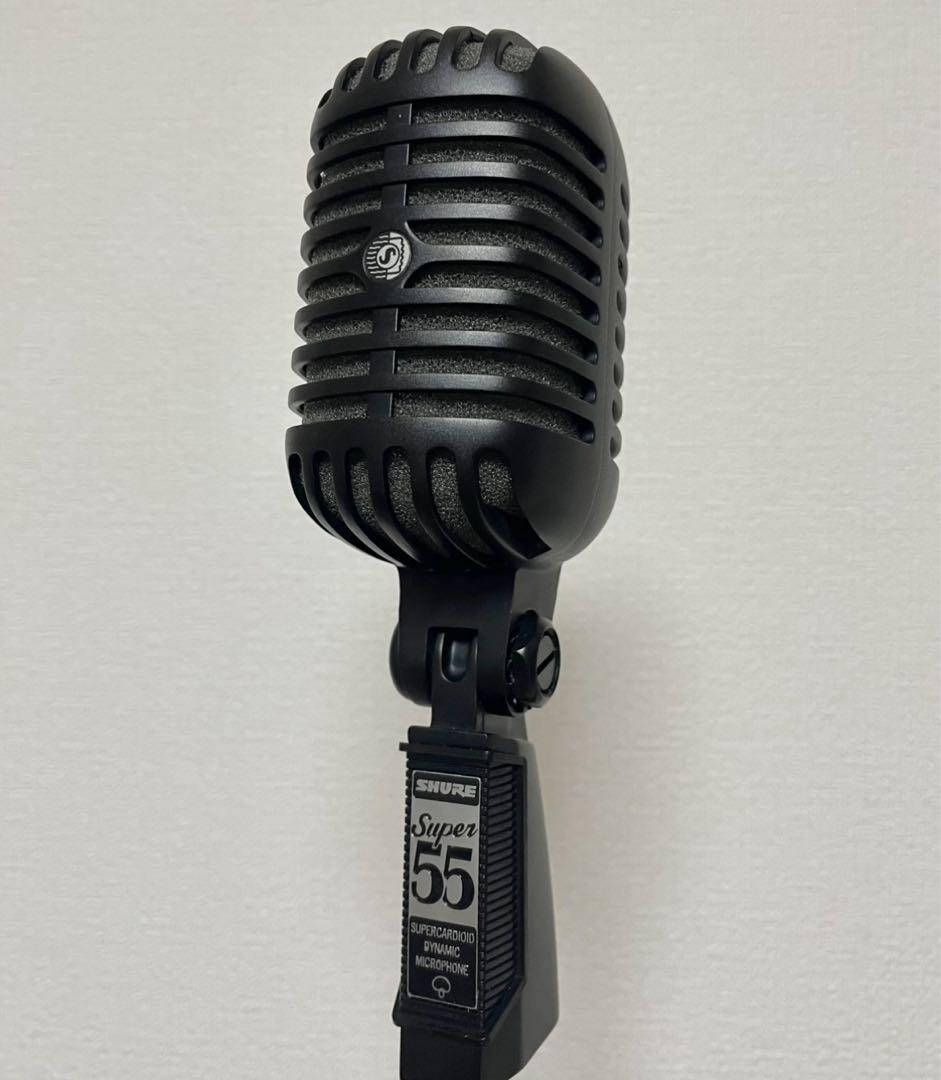 美中古 Shure Super 55-BLK Pitch Black SHURE Super 55-BLK Dynamic Microphone Limited Edition Color Black