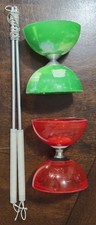 HIGGINS BROTHERS DIABOLO YOYO YOLO TOY - RED AND GREEN