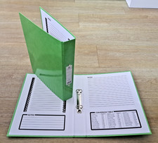 BRAND NEW GOOD QUALITY CONCORD A4 2 RING 25mm GREEN RING BINDER BINDERS 82201SP