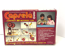 Vintage 1978 Capsela 250 Motorized Construction Set w/ Box STEM Toy