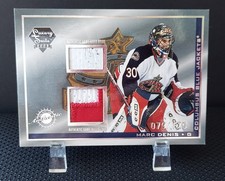 Pacific 2004 Luxury Suite Game-Used Patch /175 Marc Denis Blue Jackets
