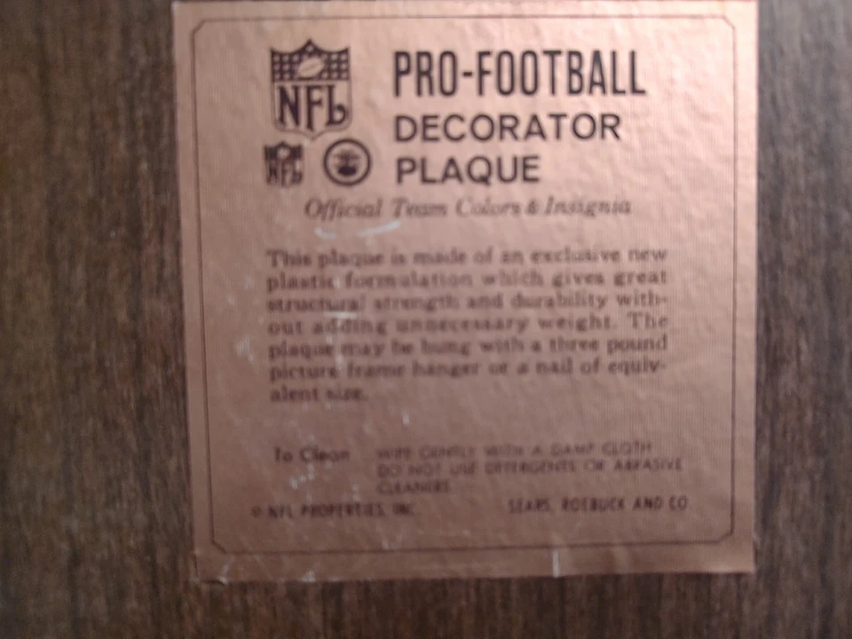 Формованная пластиковая табличка на шлем Sears - Изображение 3 из 3