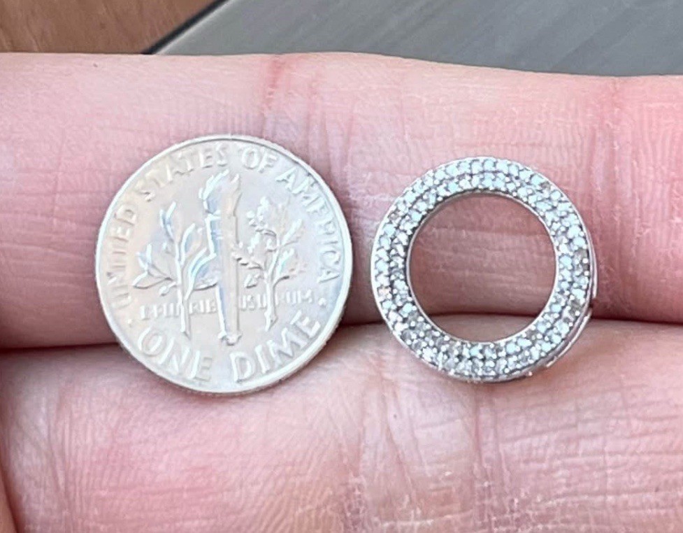 925 💎 Diamond Loop Infinity Diamond Fine Elegant… - image 6