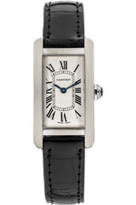 Cartier Tank Americane 28mmx19mm W2601956 18K White Gold Women's Watch