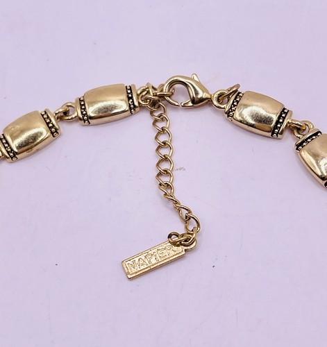 Vintage Napier Gold Tone Lobster Clasp Necklace 16" - Picture 4 of 5