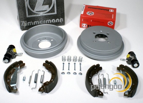 Zimmermann Bremstrommeln Ø 200 Mm + Backen +Radzylinder Hinten FüR Citroen C1 Ii-image
