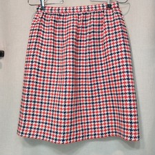 Vintage Bonded Wool Skirt - Waist Measurement 25.5 inches - Red White and Blue