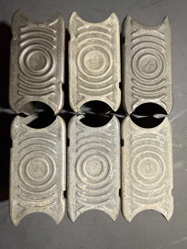 WWII Production M1 GARAND 8 ROUND ENBLOC MILITARY AMMO CLIP  SET OF 6 Makers WW2