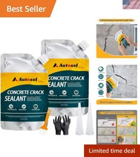 Quick-Drying Waterproof Concrete Crack Filler   Self-Leveling Sealant 2 PCS
