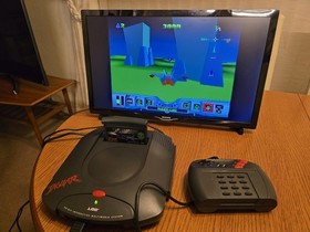 Atari Jaguar Console With 2 Games Cybermorph Theme Park RCA Composite Lead