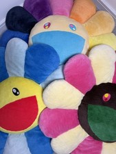 Takashi Murakami Flower Plush 1M Set of 3 Multi Color Limited Edition Rare