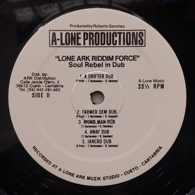 欧LP Lone Ark Riddim Force Soul Rebel In Dub ARKLP020 A-lone Productions E /00250 Lone Ark Riddim Force - Balance Dub | A-LONE REGGAE SHOP