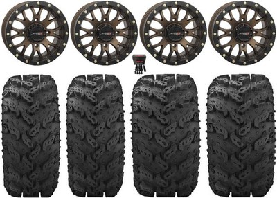 System 3 ST-3 Bronze 14'' Wheels 26'' Reptile Tires Can-Am Defender