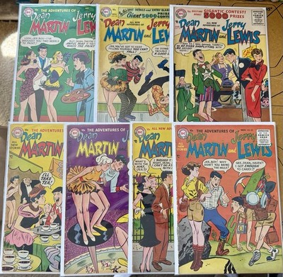 Vintage 1955 Lot 7 The ADVENTURES of DEAN MARTIN & JERRY LEWIS DC Comics #25-35
